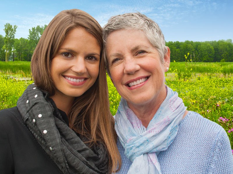 Mother & Daughter after dentist